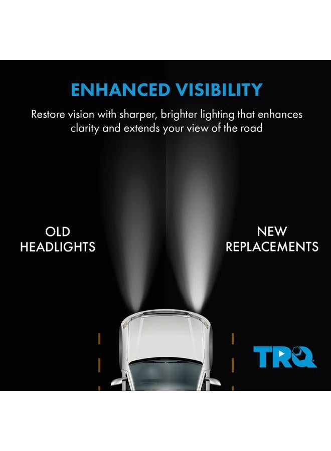 TRQ HLA95280 (2 Piece) OE Factory Style Replacement Headlights Assembly Set Driver and Passenger Side Compatible with 92-94 Chevrolet Blazer 90-99 C/K1500 C/K2500 C/K3500 Suburban 95-00 Tahoe Yukon - Image 4