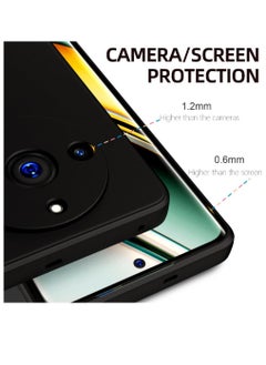 ZOOMEE Protective Silicone Flexible Camera Protection Slim Ultra Soft Back Case Cover For Realme 11 Pro / 11 Pro+ Black  - Image 4