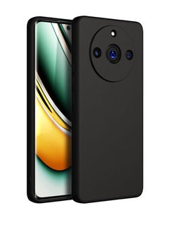 ZOOMEE Protective Silicone Flexible Camera Protection Slim Ultra Soft Back Case Cover For Realme 11 Pro / 11 Pro+ Black  - Image 1