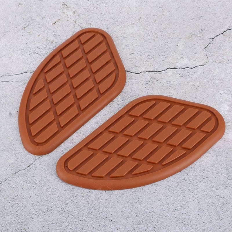Focket Motorcycle Tank Sticker Protector Antiwear Knee Pad for Universal Riders BlackBrownGray (Brown) - Image 5