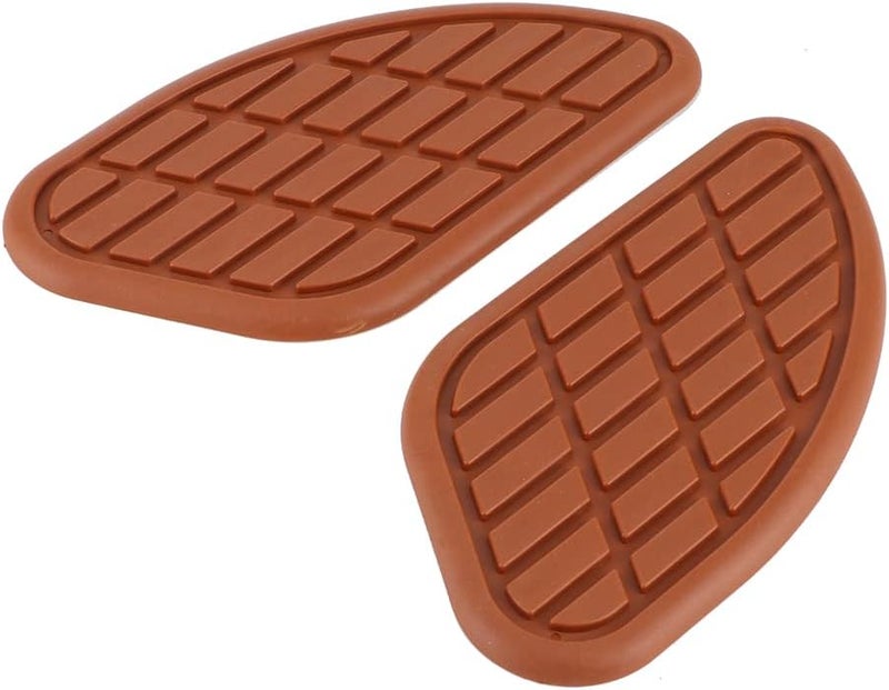 Focket Motorcycle Tank Sticker Protector Antiwear Knee Pad for Universal Riders BlackBrownGray (Brown) - Image 2