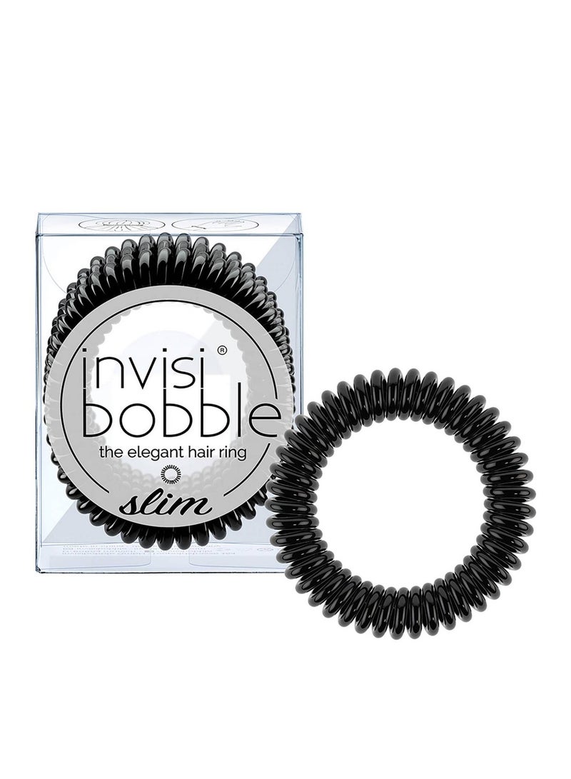 إنفيزيبوبل INVISIBOBBLE Slim The Elegant Hair Ring - True Black