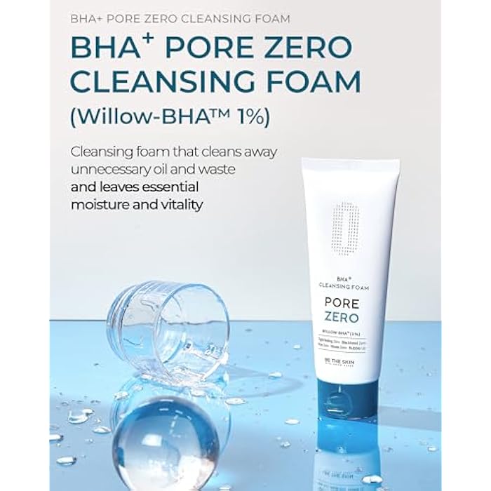 BE THE SKIN [Be the Skin] BHA+ Pore Zero Cleansing Foam 5.07 fl oz / 150 ml | Face wash cleanser for pore care and sebum control | For sensitive and combination skin - Image 2