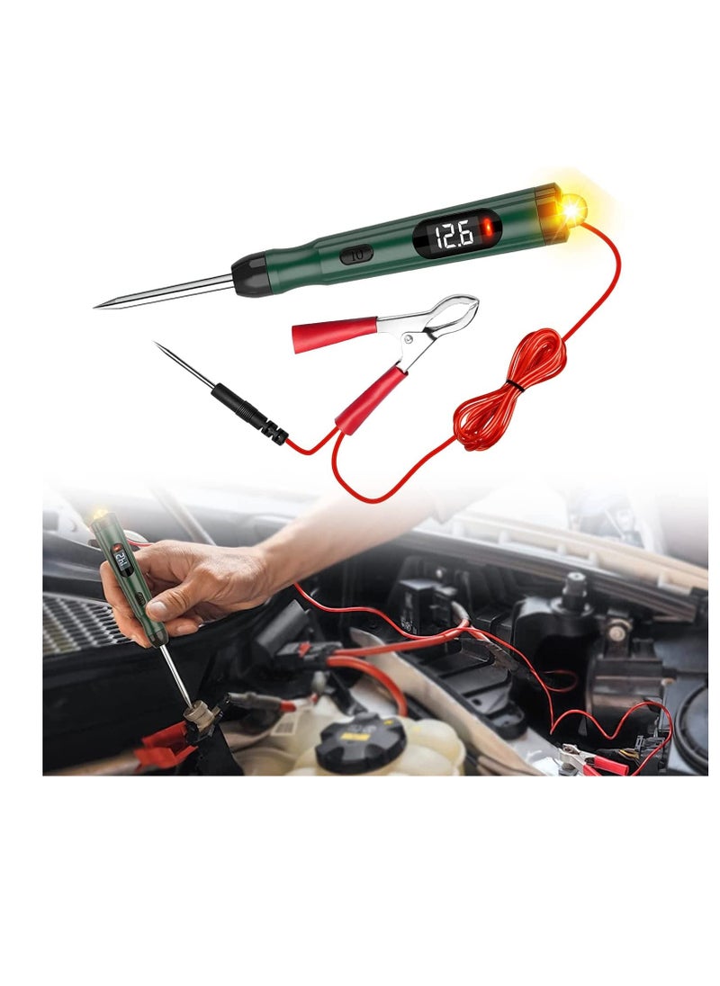SYOSI Test Light Automotive Electric 12 Volt Circuit Fuse Motorcycle Wiring Continuity Tester with LED Display,Voltage Light Tester for Car Automotive Truck  - Image 1