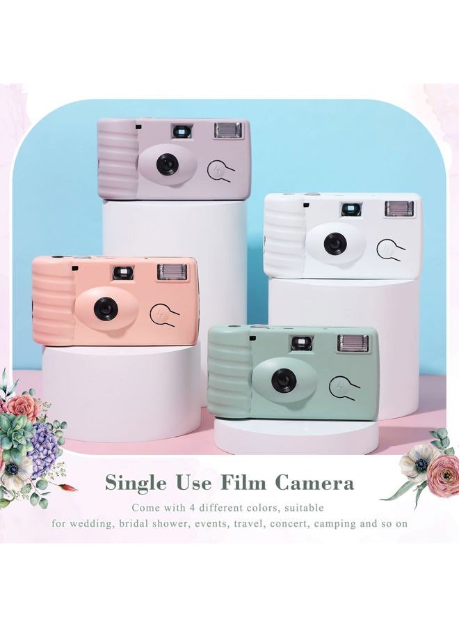 LEIFIDE 8 Pcs Disposable Camera Bulk for Wedding Single Use One Time 35mm Camera with Flash Color Film for Photography Anniversary Travel Camp Party Supplies(Cute Color) - Image 2