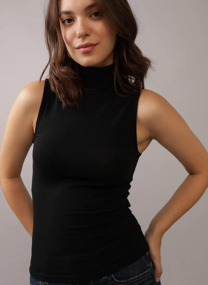 امريكان ايجل Mock Neck Tank Top