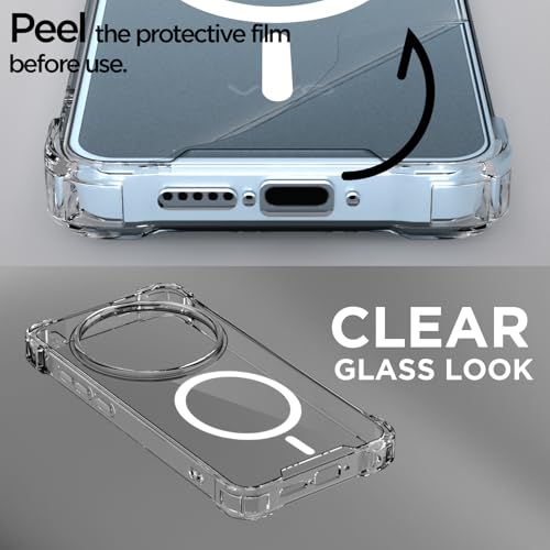 Pikkme Back Cover for Vivo X300 Pro 5G Mag-Safe Shockproof PC + TPU Protective Case Magnetic Support Bumper Case (Transparent Mag-Safe) - Image 3
