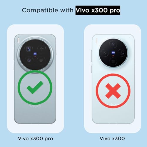 Pikkme Back Cover for Vivo X300 Pro 5G Mag-Safe Shockproof PC + TPU Protective Case Magnetic Support Bumper Case (Transparent Mag-Safe) - Image 4