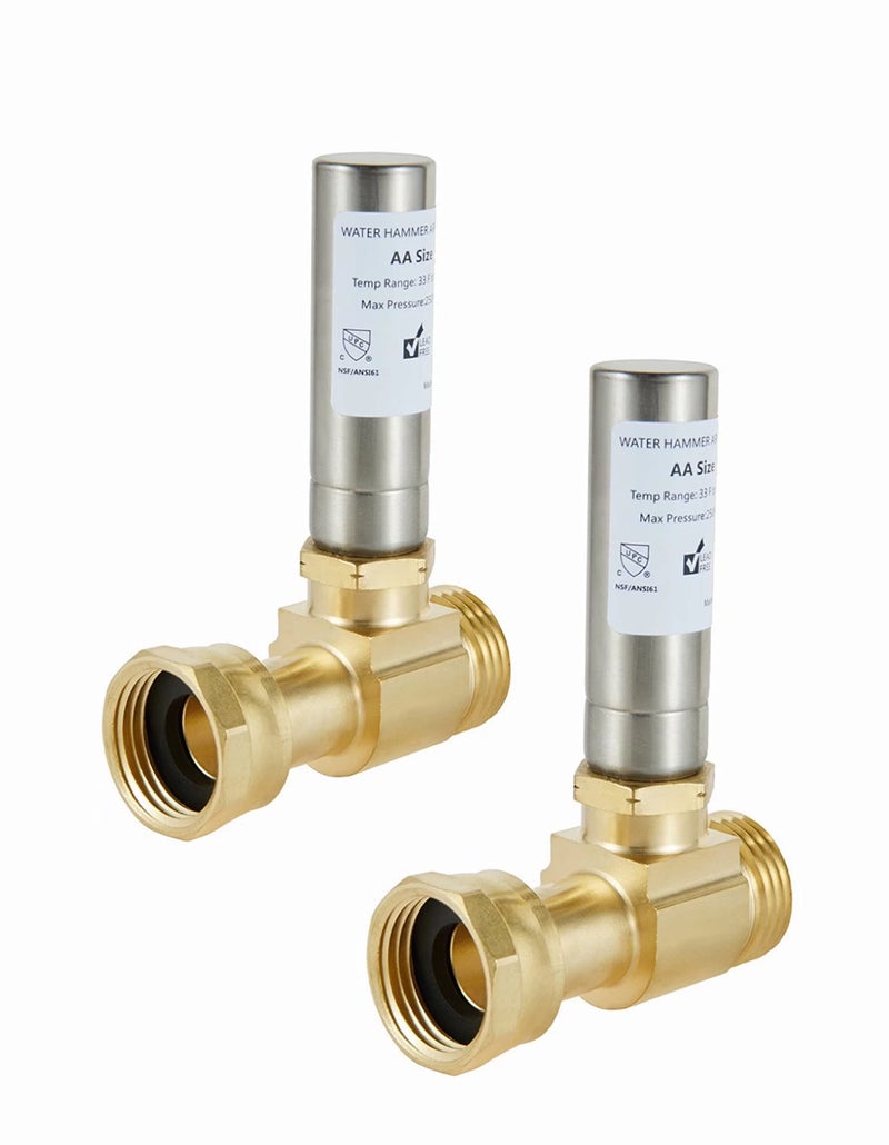 EFIELD (Pack of 2) EFIELD S-241 Stainless Steel Water Hammer Arrestor For Washing Machine, 3/4 Inch Swivel FHT x 3/4 Inch MHT,(HAMMER020-2PCS) - Image 1