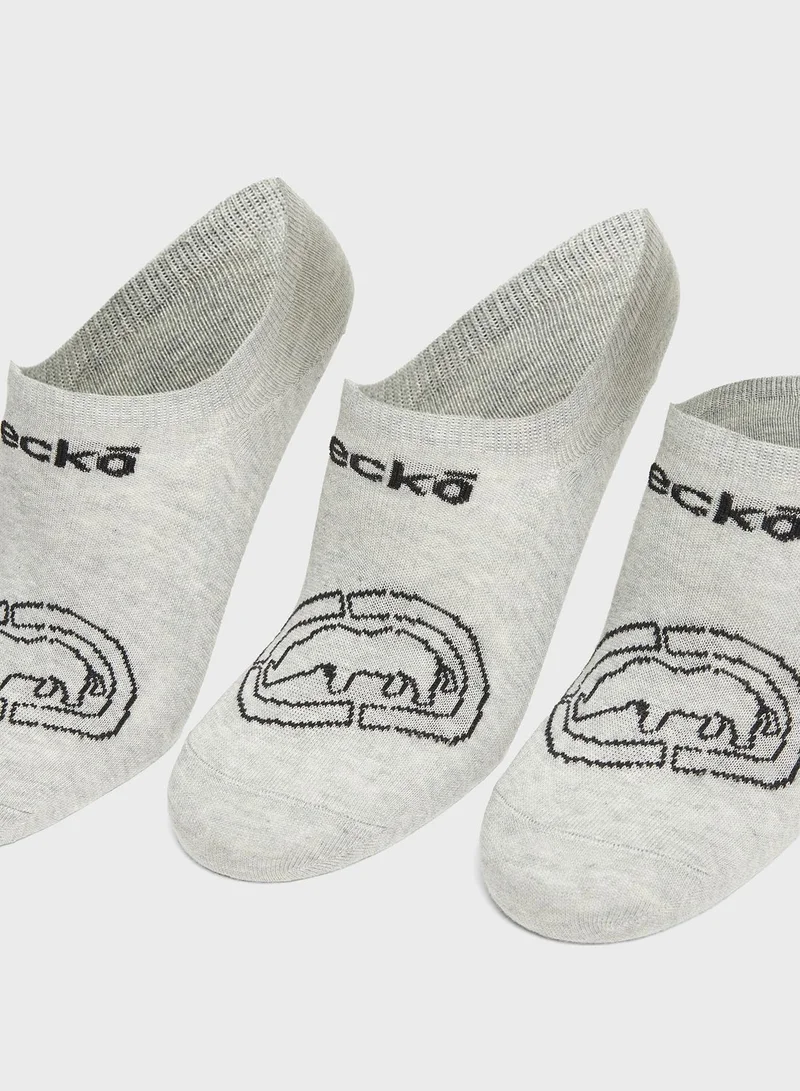 إيكو يو إن إل تي دي. 3 Pack Logo No Show Socks