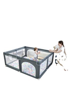 Piccasio PICCASIO™ Baby Playpen Large, Playpen Fence for Toddler, Extra Large Play Yard with Gate - Packable and Portable Toddler Safety Activity Center. Sturdy Playpen with Balls & Accessories  - Image 5
