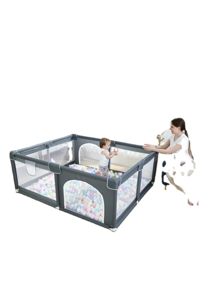 Piccasio PICCASIO™ Baby Playpen Large, Playpen Fence for Toddler, Extra Large Play Yard with Gate - Packable and Portable Toddler Safety Activity Center. Sturdy Playpen with Balls & Accessories  - Image 5
