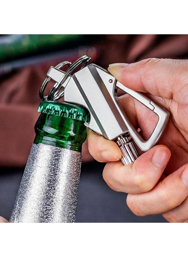 fantasize Keychain Bottle Opener for Men, Permanent Match with Dual Side Flint Fire Starter, Waterproof Reusable Matchstick, Forever Match for Outdoor Survival, Everlasting Strike Anywhere Matches - Image 5