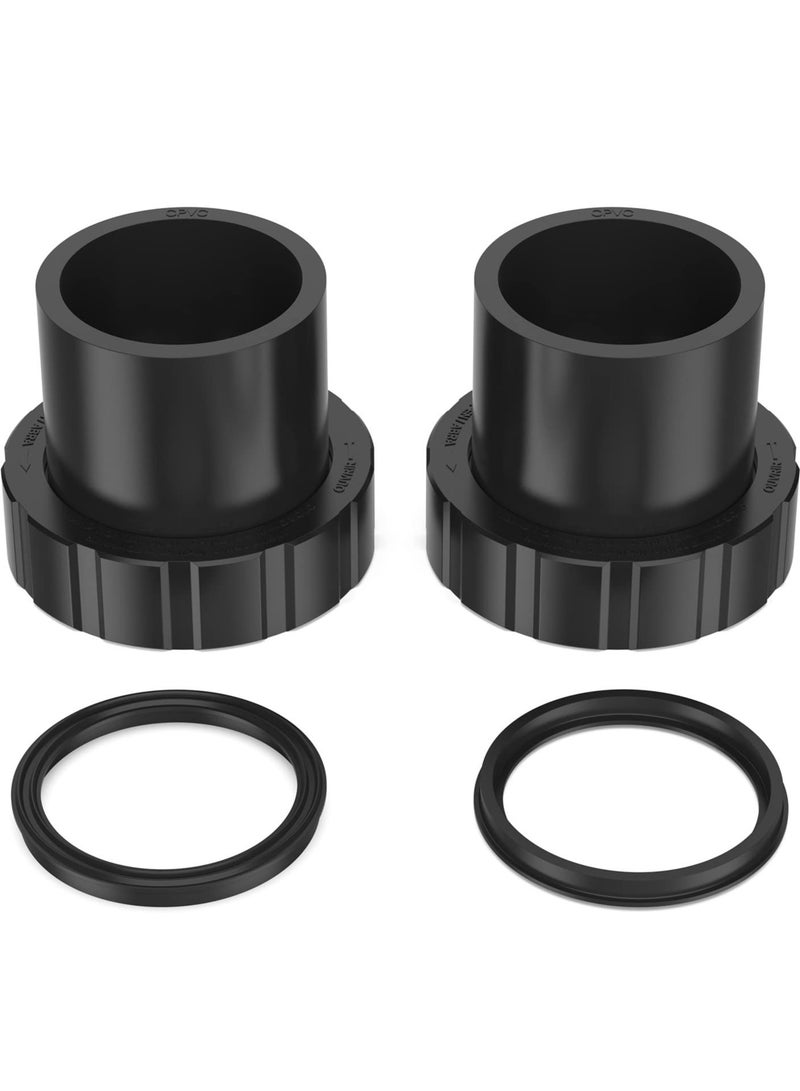 Zikra Pump Union Connection Kit, Compatible with Hayward Tristar, Northstar, EcoStar Pumps, SwimClear Cartridge Filter & Universal H-Series Low Nox Heater(2PCS) - Image 1