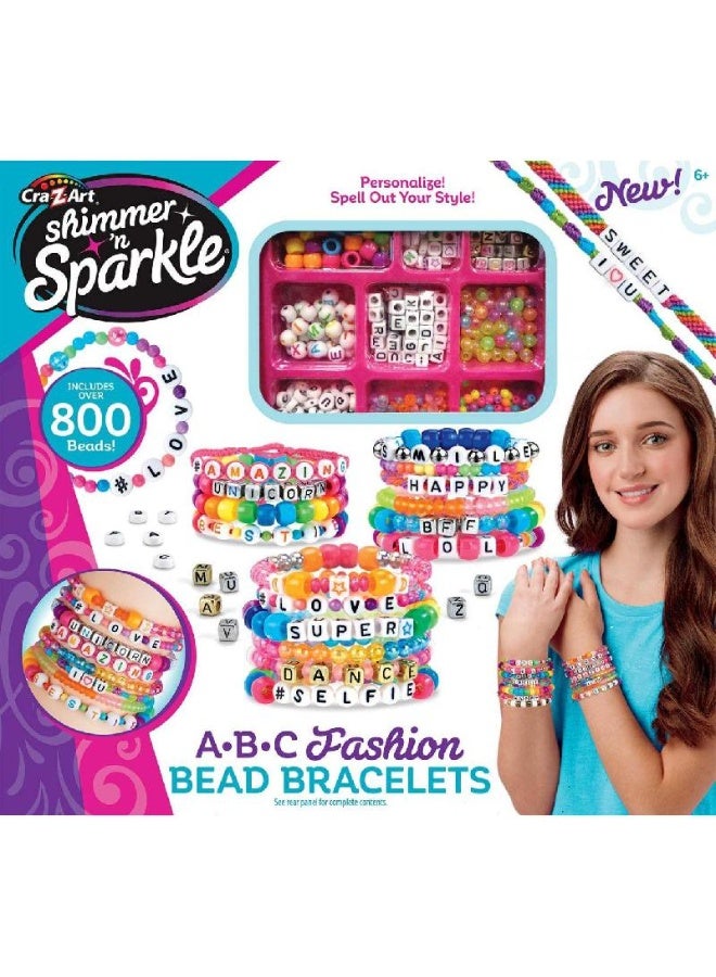 كري-زي-آرت مجموعة شيمر آند سباركل إيه بي سي للأزياء: أساور الخرز، مجموعة أنشطة مستحضرات التجميل والأزياء - Image 1