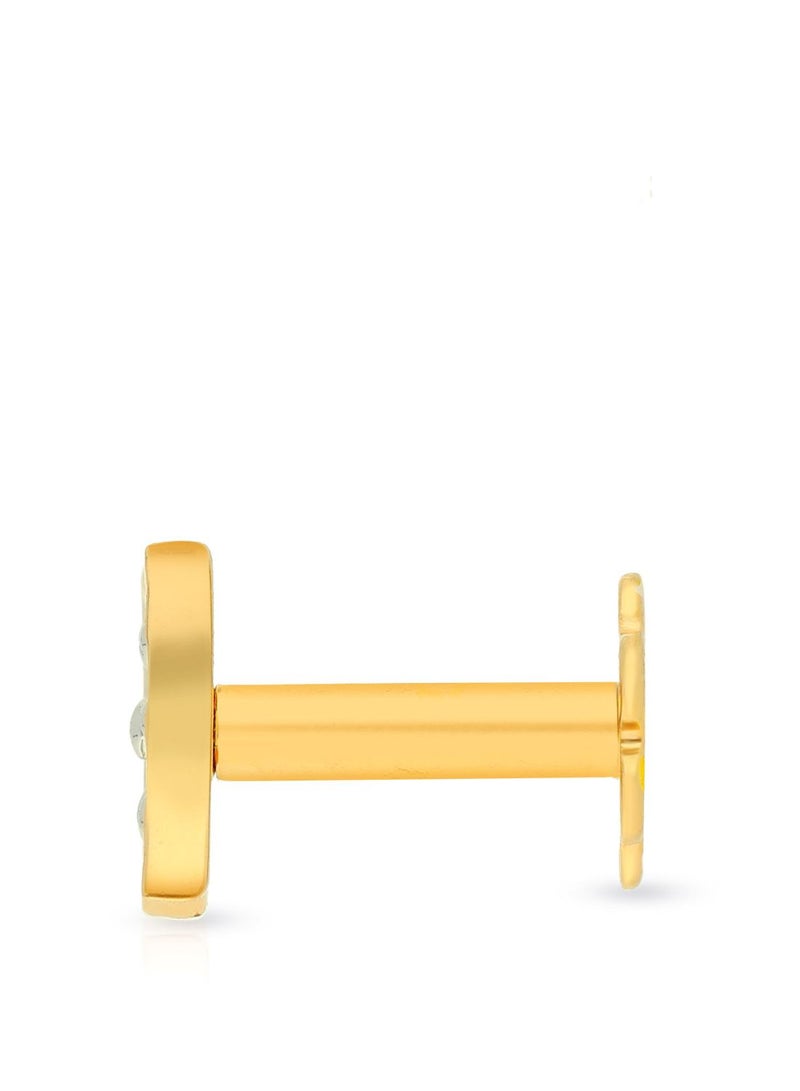 Malabar Gold and Diamonds دبوس أنف ماسي نقي من منجم 18 قيراط 750 للنساء MNGNNP0299 - Image 3