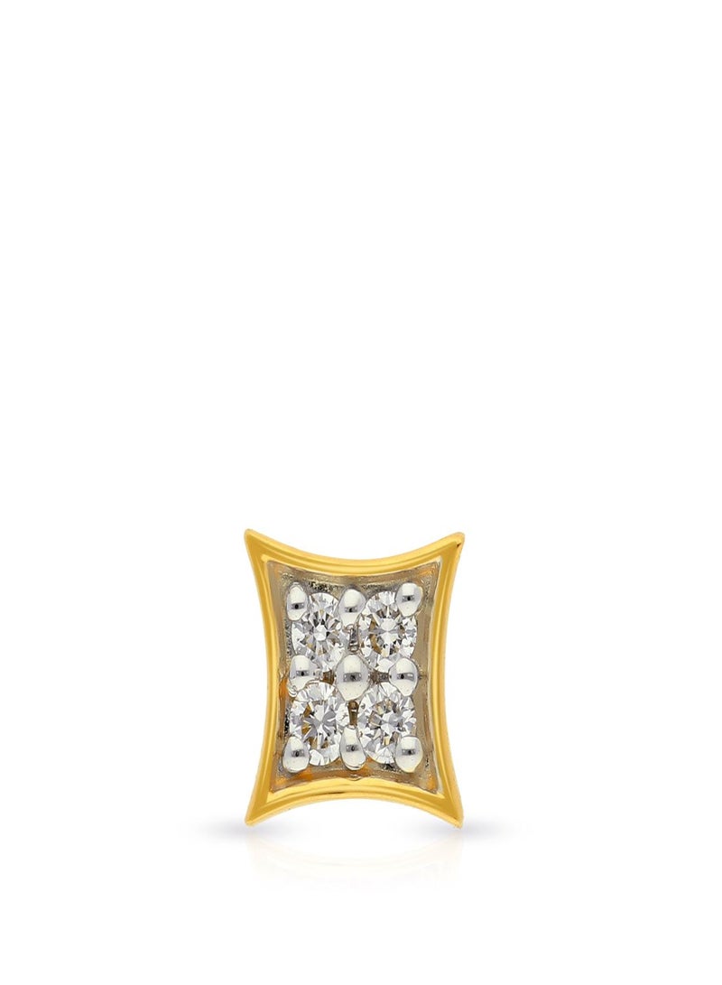 Malabar Gold and Diamonds دبوس أنف ماسي نقي من منجم 18 قيراط 750 للنساء MNGNNP0299 - Image 2