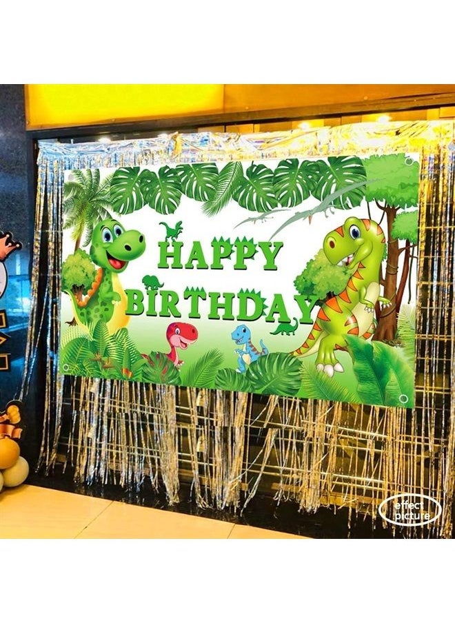 Ushinemi Dinosaur Birthday Backdrop for Kids Boys, Happy Birthday Backdrop Banner Party Decorations Supplies Sign, Green, 6 x 3.6 Feet - pzsku/ZDEE2A8916A4C53BE9535Z/45/_/1684059809/adf09e90-e69d-440a-a9bd-453dd349dc5f