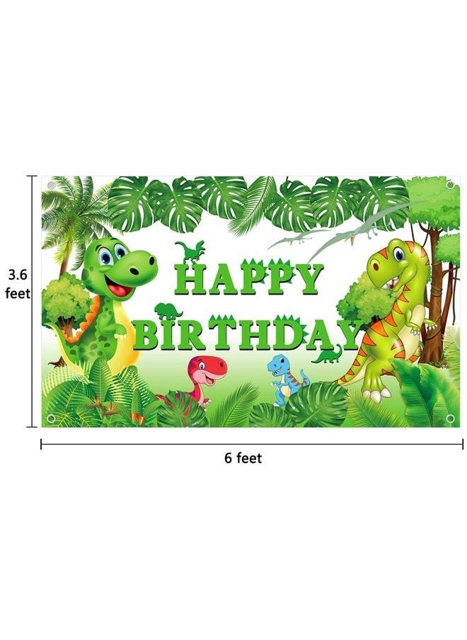 Ushinemi Dinosaur Birthday Backdrop for Kids Boys, Happy Birthday Backdrop Banner Party Decorations Supplies Sign, Green, 6 x 3.6 Feet - pzsku/ZDEE2A8916A4C53BE9535Z/45/_/1684059810/0aaba6bd-9667-4c83-9d48-3bb6ffb1b6ca