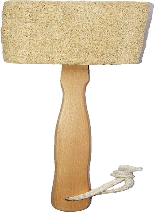 Rosena Natural Exfoliating Loofah luffa loofa Bath Brush On a Stick - with Long Wooden Handle Back Brush for Men & Women - Shower Sponge Body Back Scrubber Pack of 1 - Image 2