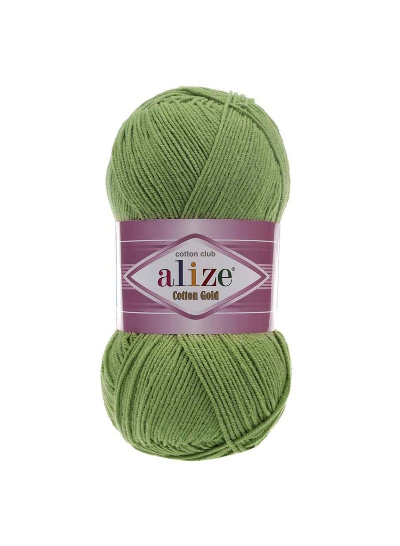 ALIZE Cotton Gold Yarn 485 Green 100g