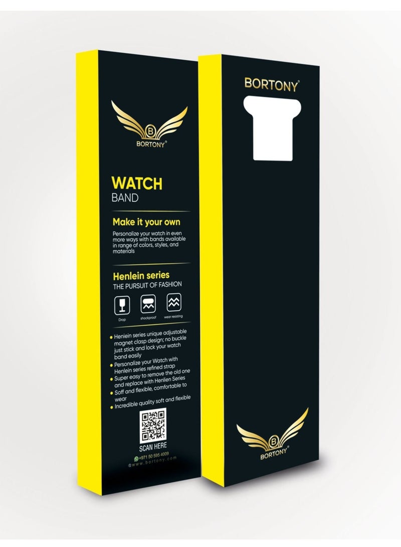 BORTONY Nylon Replacement Watch Band For Apple Series 6/5/4/3 Size 42/44mm - Image 3