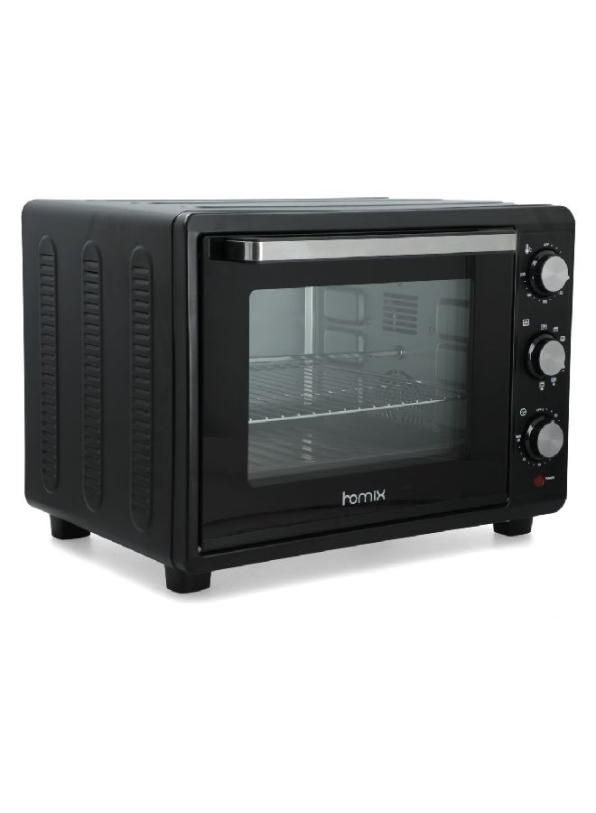 homix 1500W 220-240V Manual Control Plastic Toaster Oven Black 35 L TO-353RCL - Image 3