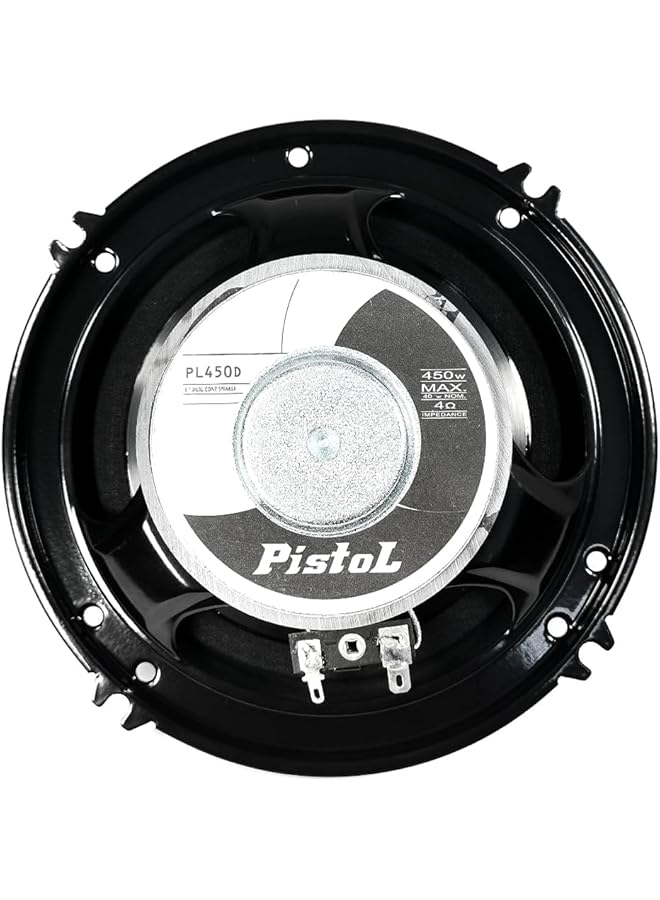 Generic Pistol Car Audio Speakers 6-Inch Dual Cone 450W Max Power – Audio Systems Pl450D High-Performance Car Speakers For Enhanced Music Quality  - Image 5