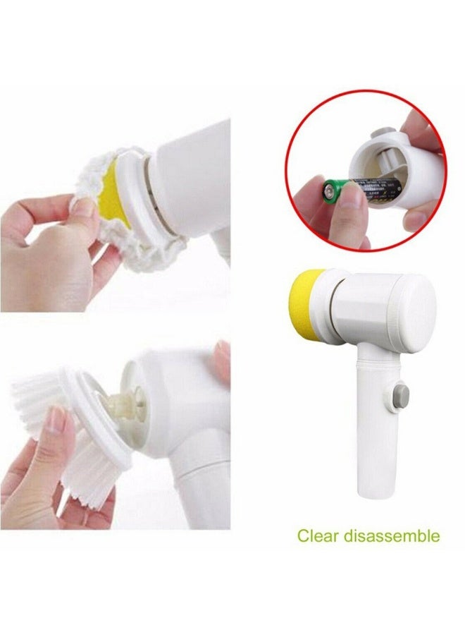 5 In 1 Electric Cleaning Brush Multifunctional Kitchen Dishwashing Brush Battery - Image 2