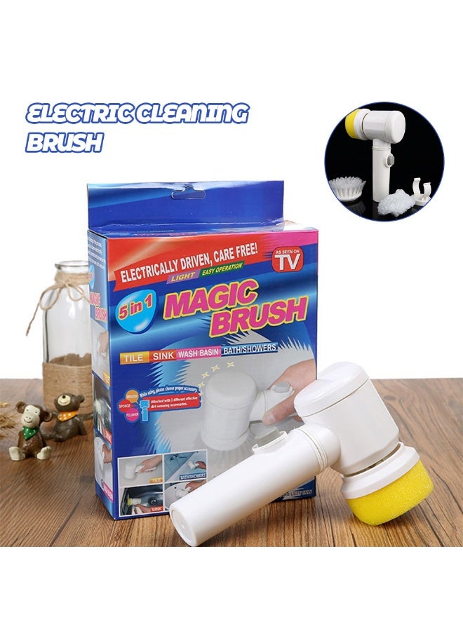 5 In 1 Electric Cleaning Brush Multifunctional Kitchen Dishwashing Brush Battery - Image 4
