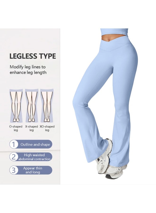 general Yoga Set Women 2 Piece - High Waist Flare Leggings & Sports Bra, Tummy Control Squat Proof Activewear Gym Workout Tracksuit Sets - Image 4