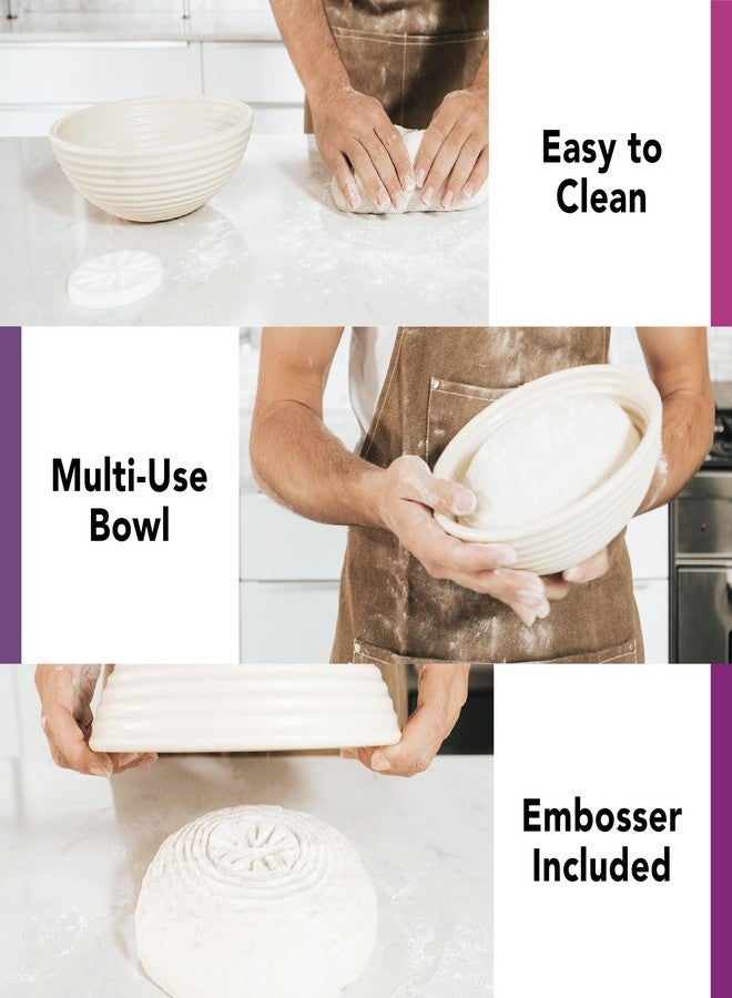 Talisman Designs Decorating Embosser | 9-Inch Warmer Basket | Dough Proofing, Box Bowls | Create, Perfect Crust & Shaped Bread Loaves - Image 4
