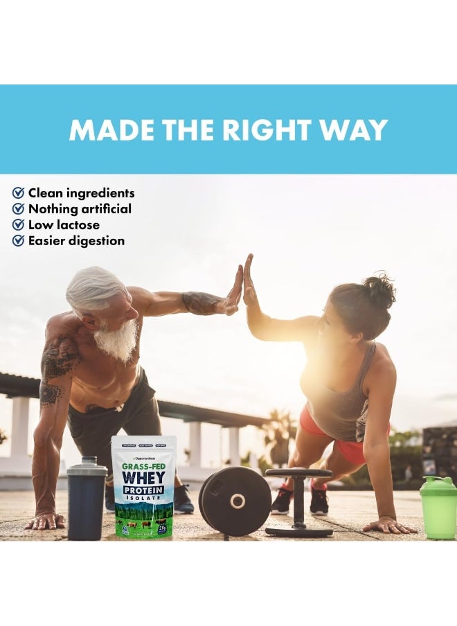 Opportuniteas Grass Fed Whey Protein Powder Isolate - Unflavored - Low Carb Keto & Paleo Diet Friendly - Pure Grass-Fed Protein For Shakes, Smoothies, Drinks & Recipes- Non Gmo & Gluten Free - 5 Pounds  - Image 4