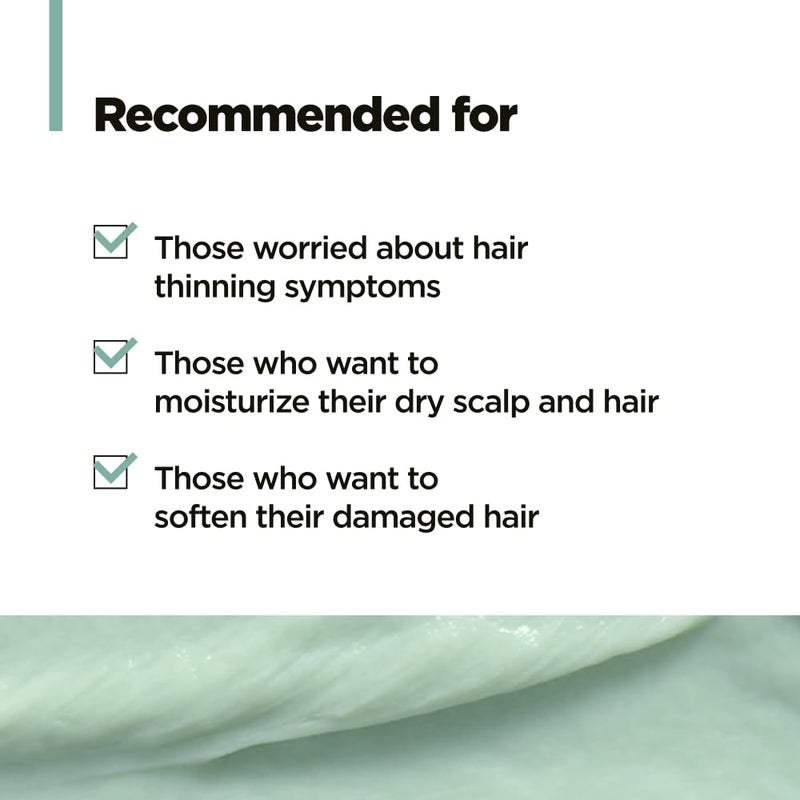 AMOS PROFESSIONAL The Green Tea Moisturizing Pack, Hair & Scalp Treatment for Thinning Hair, Korean Hair Mask, Strengthening Hair, All Hair Types, 8.4 fl. oz. - Image 4