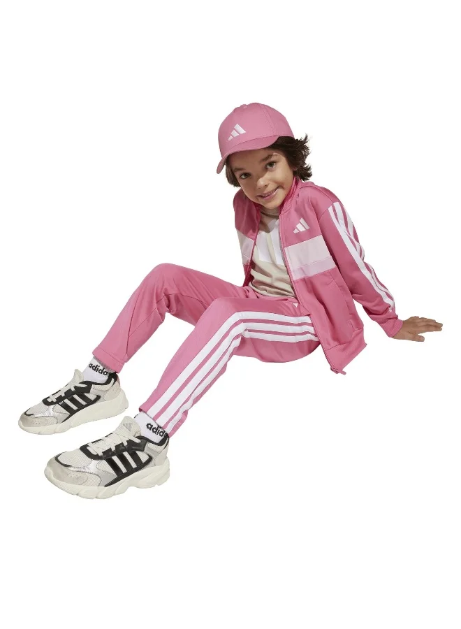 adidas طقم رياضي وردي للأطفال