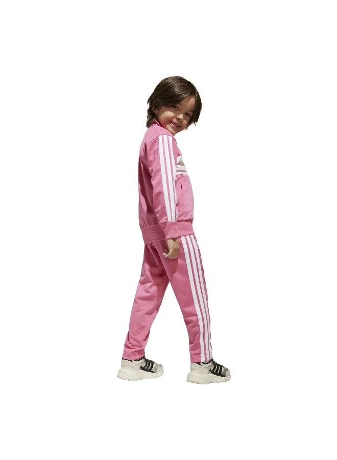 adidas طقم رياضي وردي للأطفال
