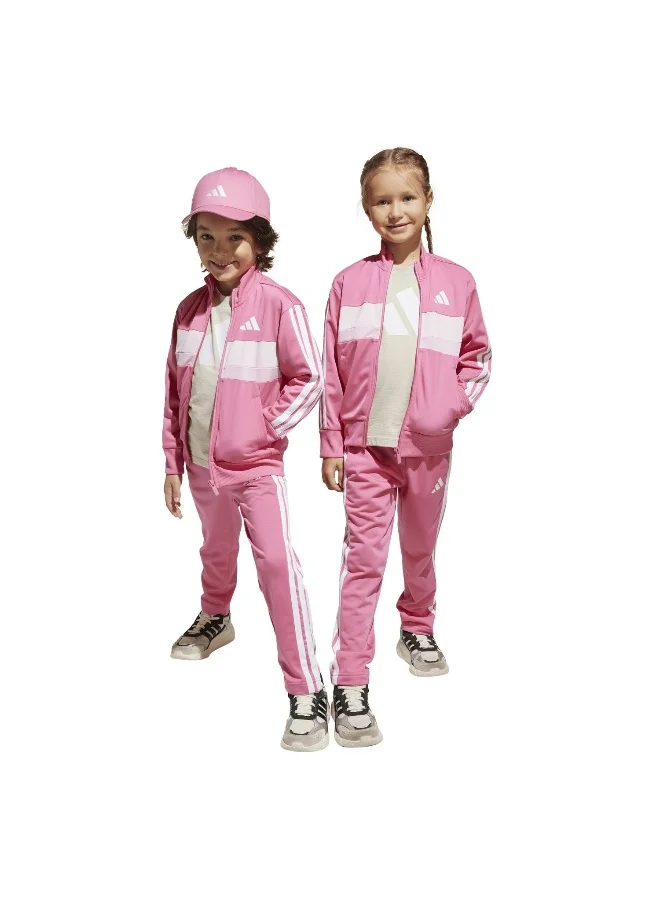 adidas Adidas Lk 3S Tib Ts Pink Tracksuit Suits For Kids