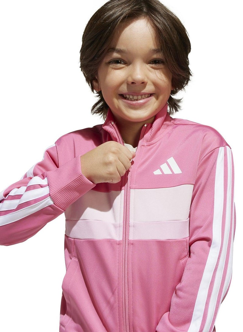 Adidas Seasonal Essentials Tiberio 3-Stripes Tricot Track Suit Kids - Image 3