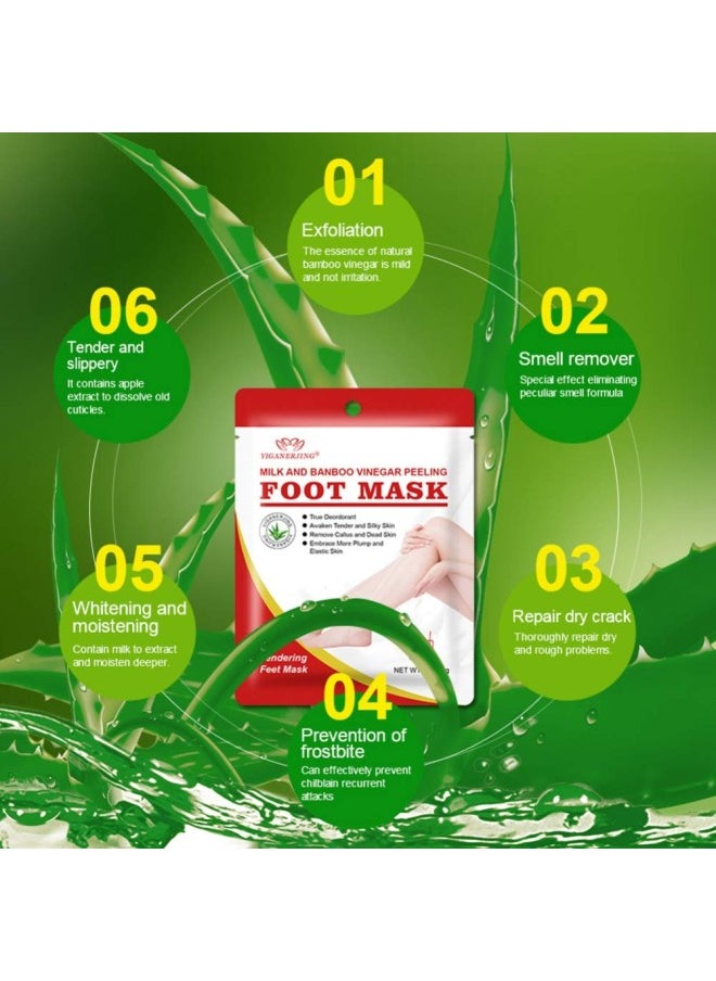 klarako - Yiitay Foot Peeling Mask Exfoliating Foot Mask Feet Mask Peel Off Foot Mask Socks for Remove Dead Skin, Foot Moisturizing Mask for Soft Feet, Exfoliating Booties 1 Pair - Image 1