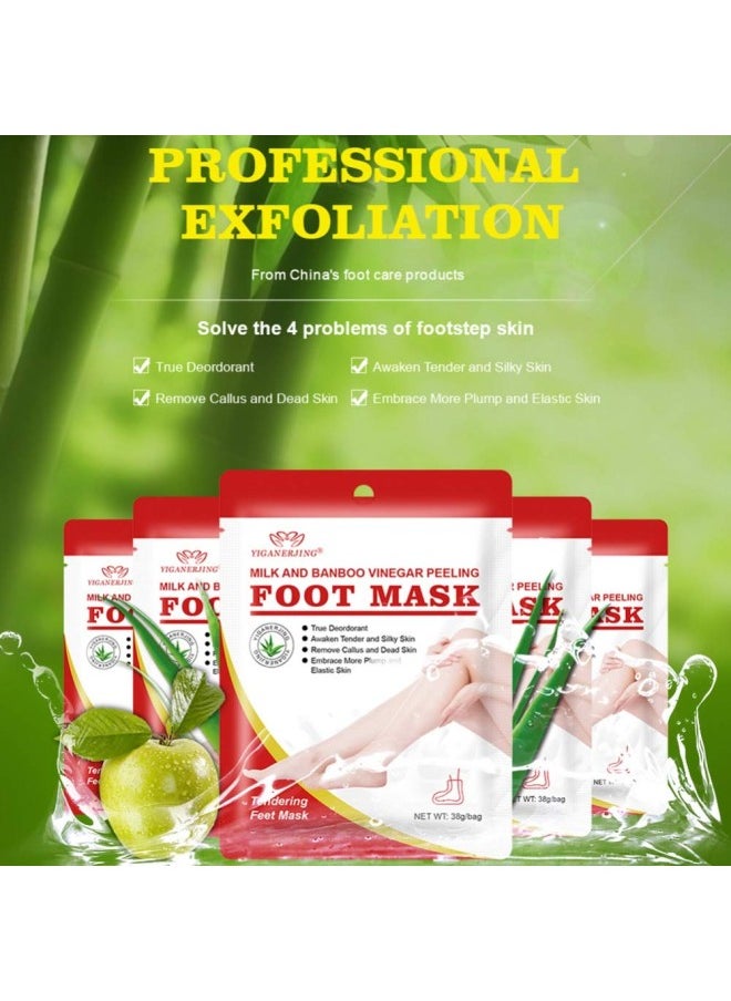 klarako - Yiitay Foot Peeling Mask Exfoliating Foot Mask Feet Mask Peel Off Foot Mask Socks for Remove Dead Skin, Foot Moisturizing Mask for Soft Feet, Exfoliating Booties 1 Pair - Image 1