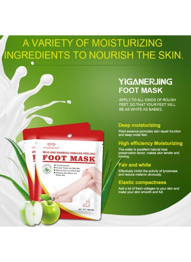 klarako - Yiitay Foot Peeling Mask Exfoliating Foot Mask Feet Mask Peel Off Foot Mask Socks for Remove Dead Skin, Foot Moisturizing Mask for Soft Feet, Exfoliating Booties 1 Pair - Image 1