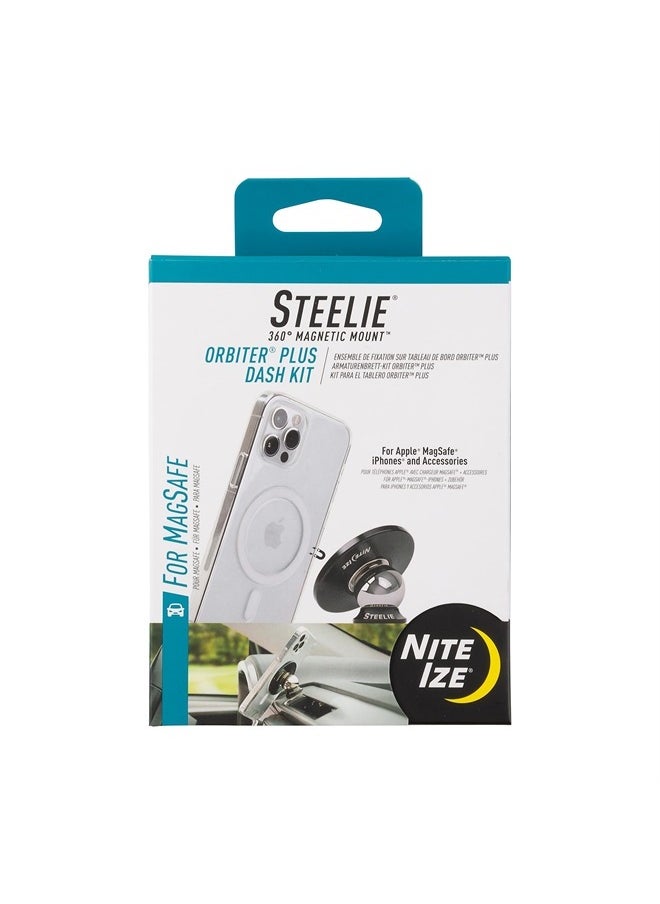 NITE IZE - Steelie Orbiter Plus Dash Kit, Compatable With MagSafe Car Mount for iPhone 12, 13, Pro Max, Mini - Image 1