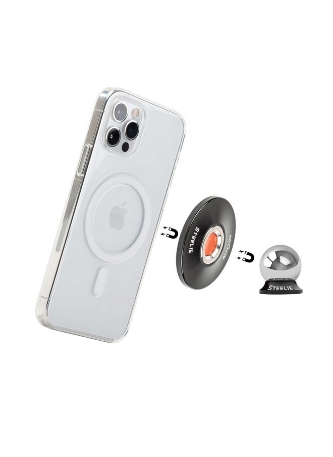 NITE IZE - Steelie Orbiter Plus Dash Kit, Compatable With MagSafe Car Mount for iPhone 12, 13, Pro Max, Mini - Image 1
