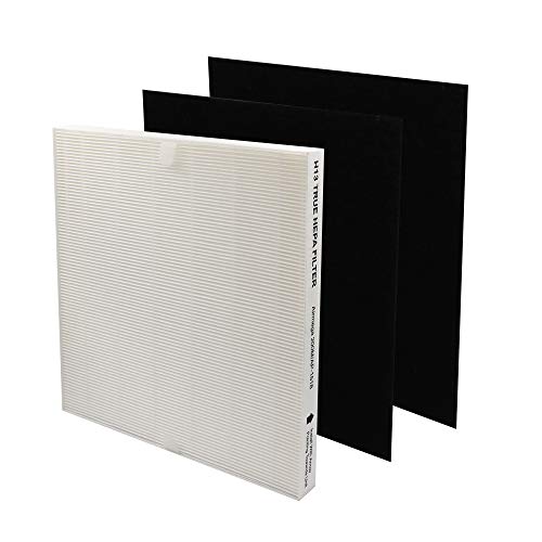 Flintar Replacement Air Filter, Compatible with Coway Air Purifier AP-1512HH and Airmega 200M, H13 Grade Main Filter and (2) Activated Carbon Filters, 1-Year Filter Pack - Image 2