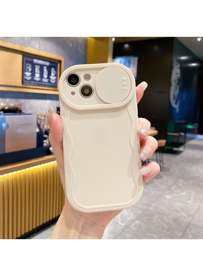 NIBEMINENT Wave Driven Window Protective TPU Case Cover For iPhone 16, White