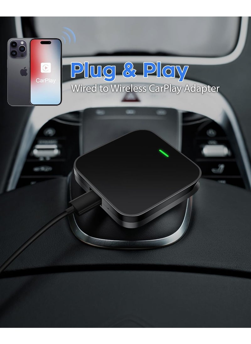 Generic - Wireless Smart Carplay Adapter, Smart Car Box，Wireless Carplay Adapter, Convert Factory Wired to Wireless Dongle Cars for iPhone , Plug & Play, 5GHz WiFi & Bluetooth 5.3, for iOS 10+ & Android 11+ - Image 1