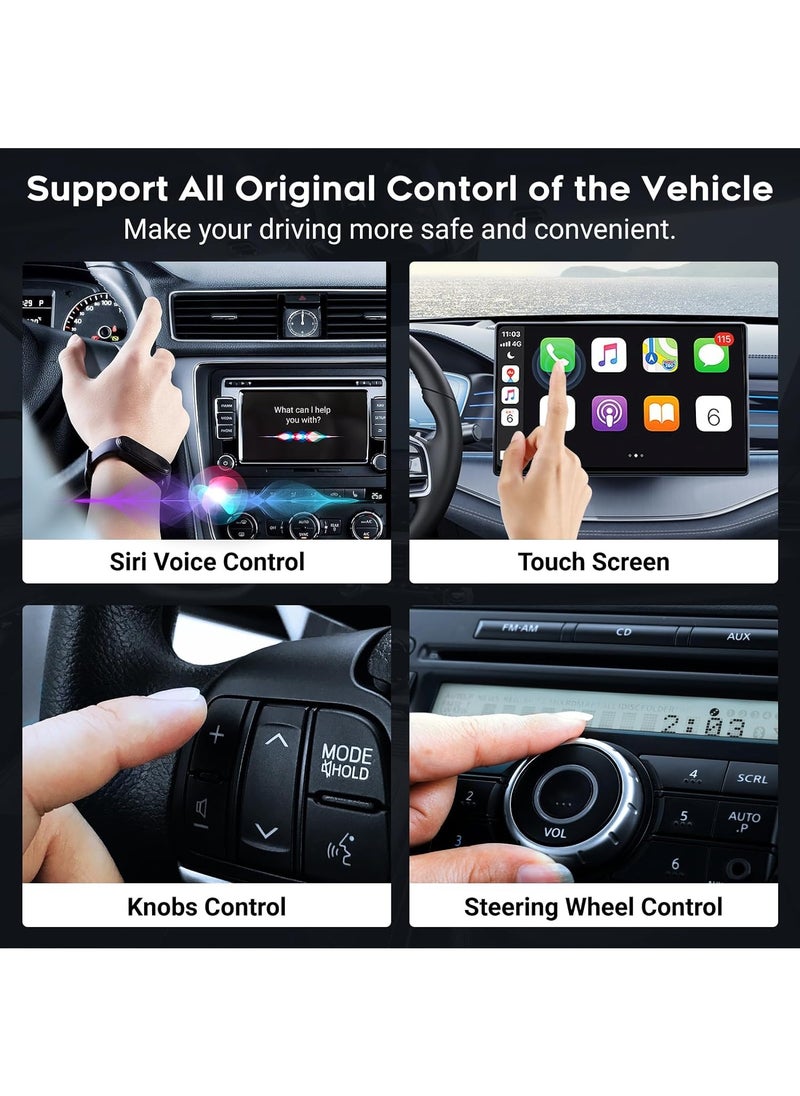 Generic - Wireless Smart Carplay Adapter, Smart Car Box，Wireless Carplay Adapter, Convert Factory Wired to Wireless Dongle Cars for iPhone , Plug & Play, 5GHz WiFi & Bluetooth 5.3, for iOS 10+ & Android 11+ - Image 1