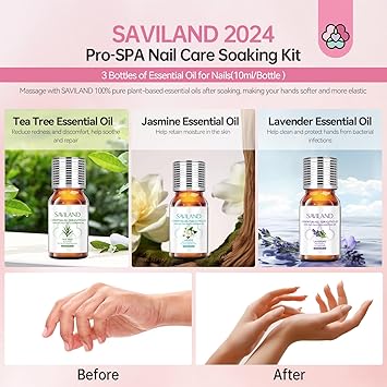 Saviland SAVILAND Rose Effervescent Tablets with Essential Oils ProSPA Mineral Oil Sodium Bicarbonate Tablets Soak Balls for Remove Dead Skin Cuticle Moisturize Soften Hand Foot Calluses NailLover Athletes  - Image 3