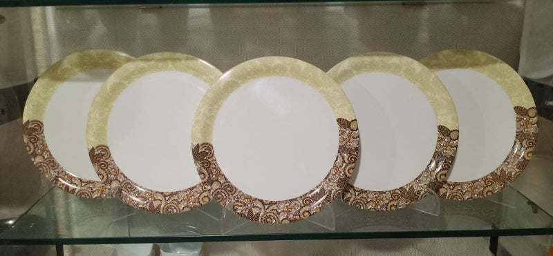 URMILA PLASTIC® Exclusive Melamine Dinner Plate with Premium Design Full Size Plate (11 inches) (H 13, 3) - Image 2