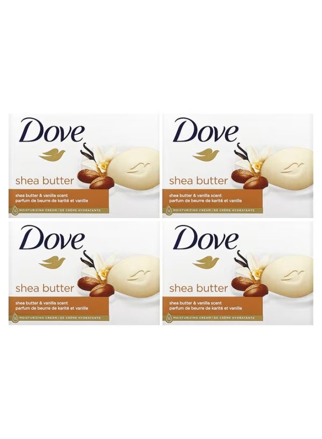 Dove, Beauty Bar Soap, Shea Butter & Vanilla, 2 Bars, 3.75 oz (106 g) Each